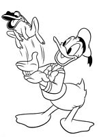 kolorowanki Kaczor Donald Disney - do wydrukowania nr  66